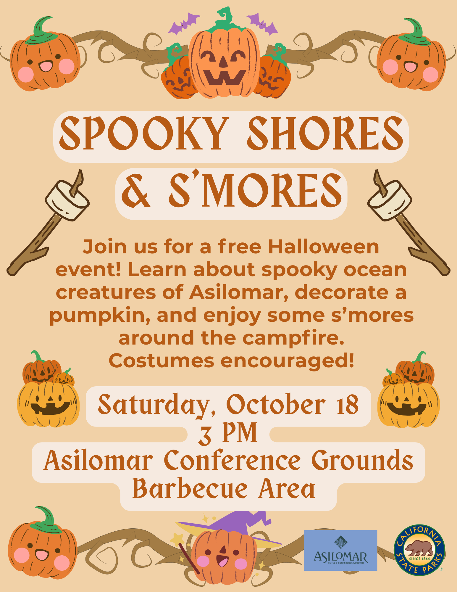 Flyer advertising halloween event